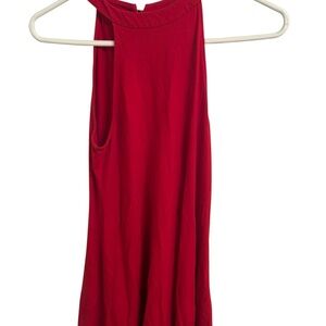 Express Red Sleeveless Midi Dress